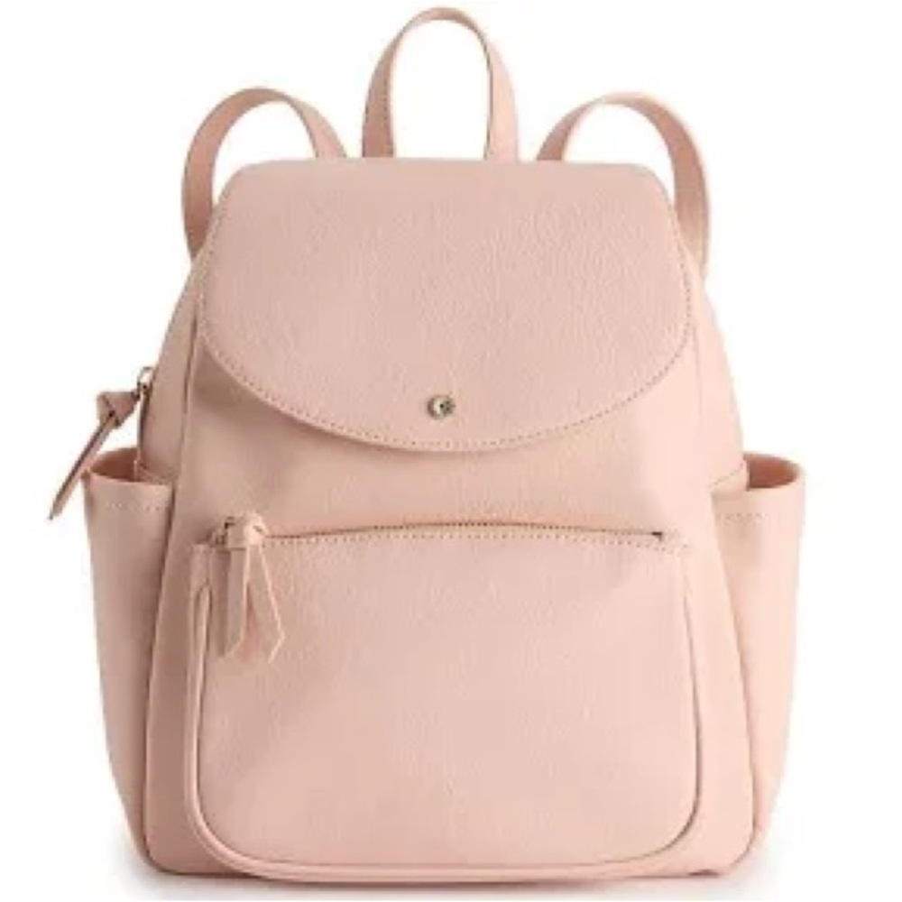 COPY - LC Lauren Conrad Kate Flap Backpack in Nude Pink